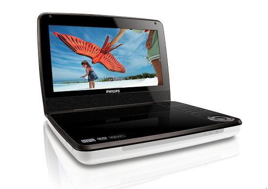 Philips PET941 Region Free portable dvd player code free portable dvd player phlips 9" with swivel screen, 5 hour battery, divx compatible